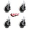 Service Caster 5 Inch Thermoplastic Wheel 8mm Threaded Stem Caster Set with Brakes SCC, 4PK SCC-TS05S510-TPRS-SLB-M815-4 - alternate 1